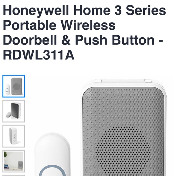 New Honeywell (2)   Home series 3 portable wireless doorbell and push button - Picture 6 of 6